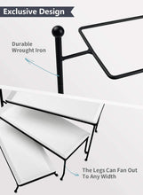 Load image into Gallery viewer, 3 Tier Porcelain Rectangular Serving Platters and Stand