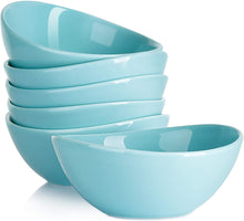 Load image into Gallery viewer, 28 Ounce Porcelain Curved Bowls, Set of 6