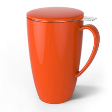 Load image into Gallery viewer, 15 Ounce Porcelain Tea Mug with Infuser