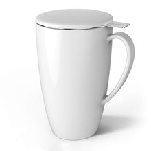 Load image into Gallery viewer, 15 Ounce Porcelain Tea Mug with Infuser