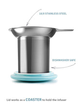 Load image into Gallery viewer, 15 Ounce Porcelain Tea Mug with Infuser