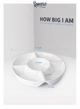 Load image into Gallery viewer, 11 Inch Porcelain Chip and Dip Serving Dish