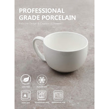 Load image into Gallery viewer, 22 Ounce Porcelain Jumbo Mugs, Set of 4