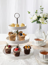 Load image into Gallery viewer, 3-Tier Porcelain Cupcake Stand
