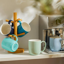 Load image into Gallery viewer, 20 Ounce Porcelain Big Handle Mugs, Set of 6
