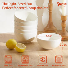 Load image into Gallery viewer, 20oz Round Porcelain Bowls Set of 6