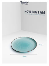 Load image into Gallery viewer, 10 Inch Porcelain Side Appetizer Plates, Cool Assorted Color, Set of 6

