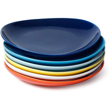 Load image into Gallery viewer, 7.8 Inch Porcelain Dessert Plate, Hot Assorted Color, Set of 6
