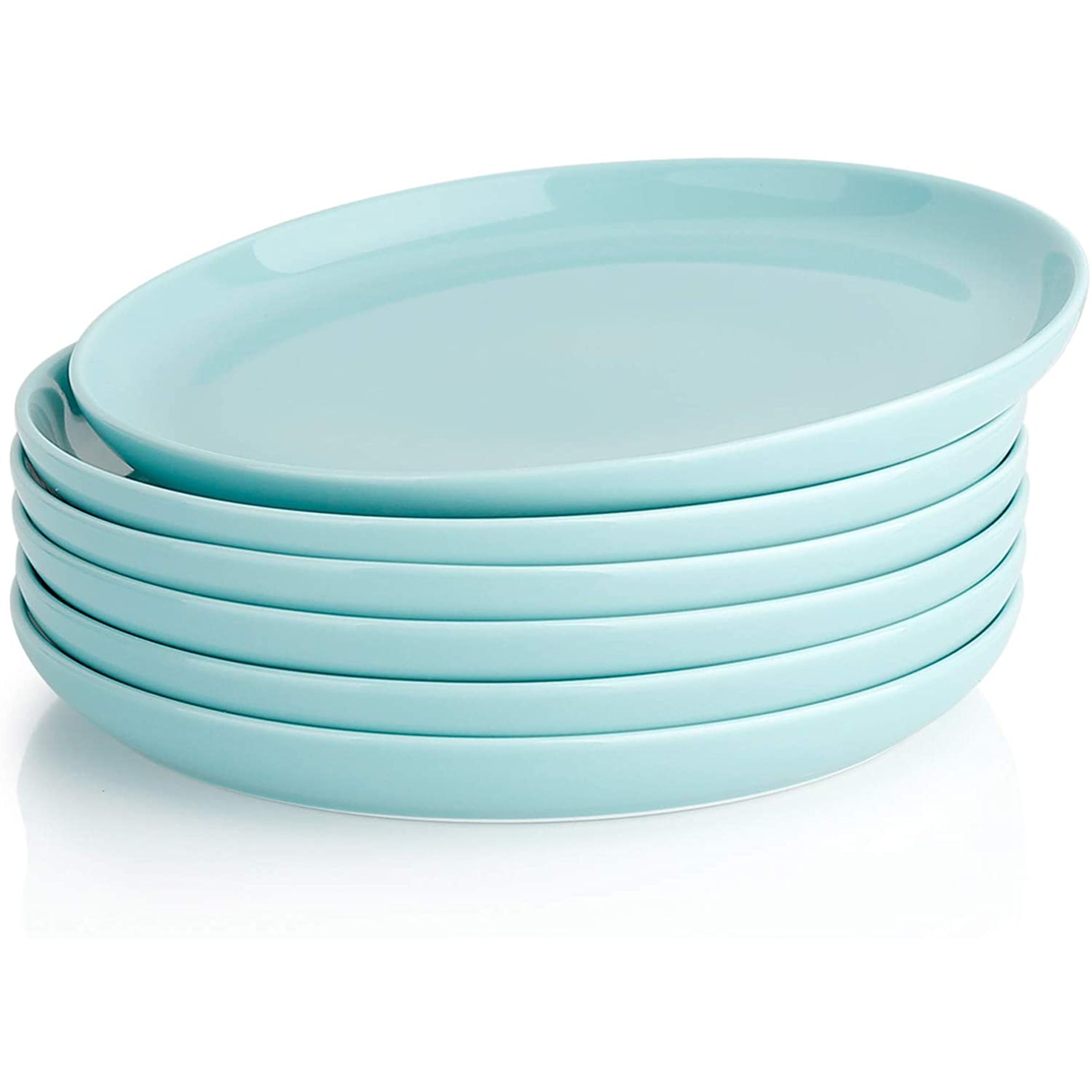 10 Inch Porcelain Round Dinner Plates, Set of 6 - Thumbnail 3