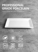 Load image into Gallery viewer, Porcelain Rectangular Serving Platters, Set of 4
