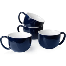 Load image into Gallery viewer, 22 Ounce Porcelain Jumbo Mugs, Set of 4
