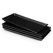 Load image into Gallery viewer, 13.8 Inch Porcelain Rectangular Serving Platters, Set of 4
