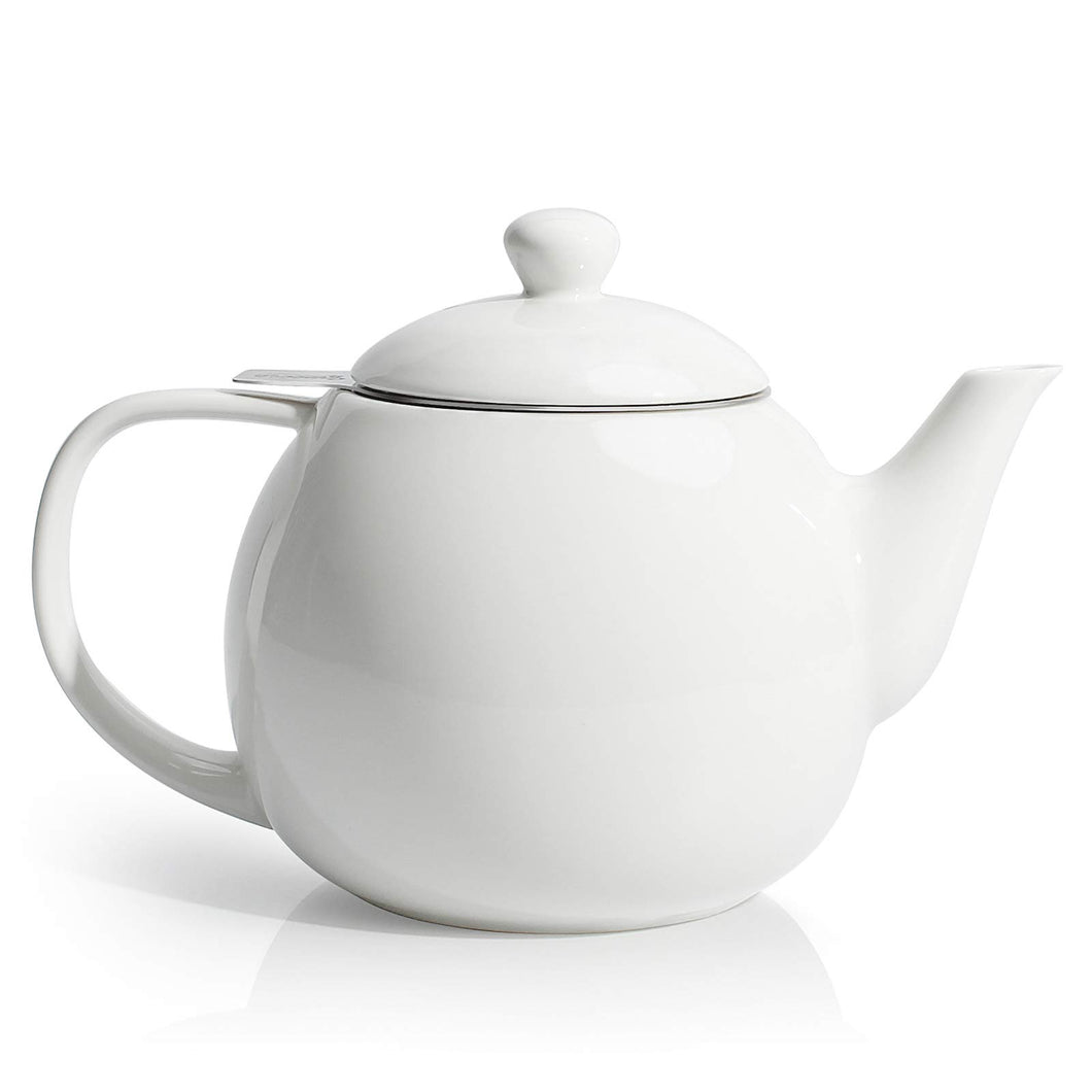 27 Ounce Porcelain Tea Pot with Infuser
