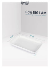 Load image into Gallery viewer, 8 Inch Porcelain Rectangular Serving Platters, Set of 6
